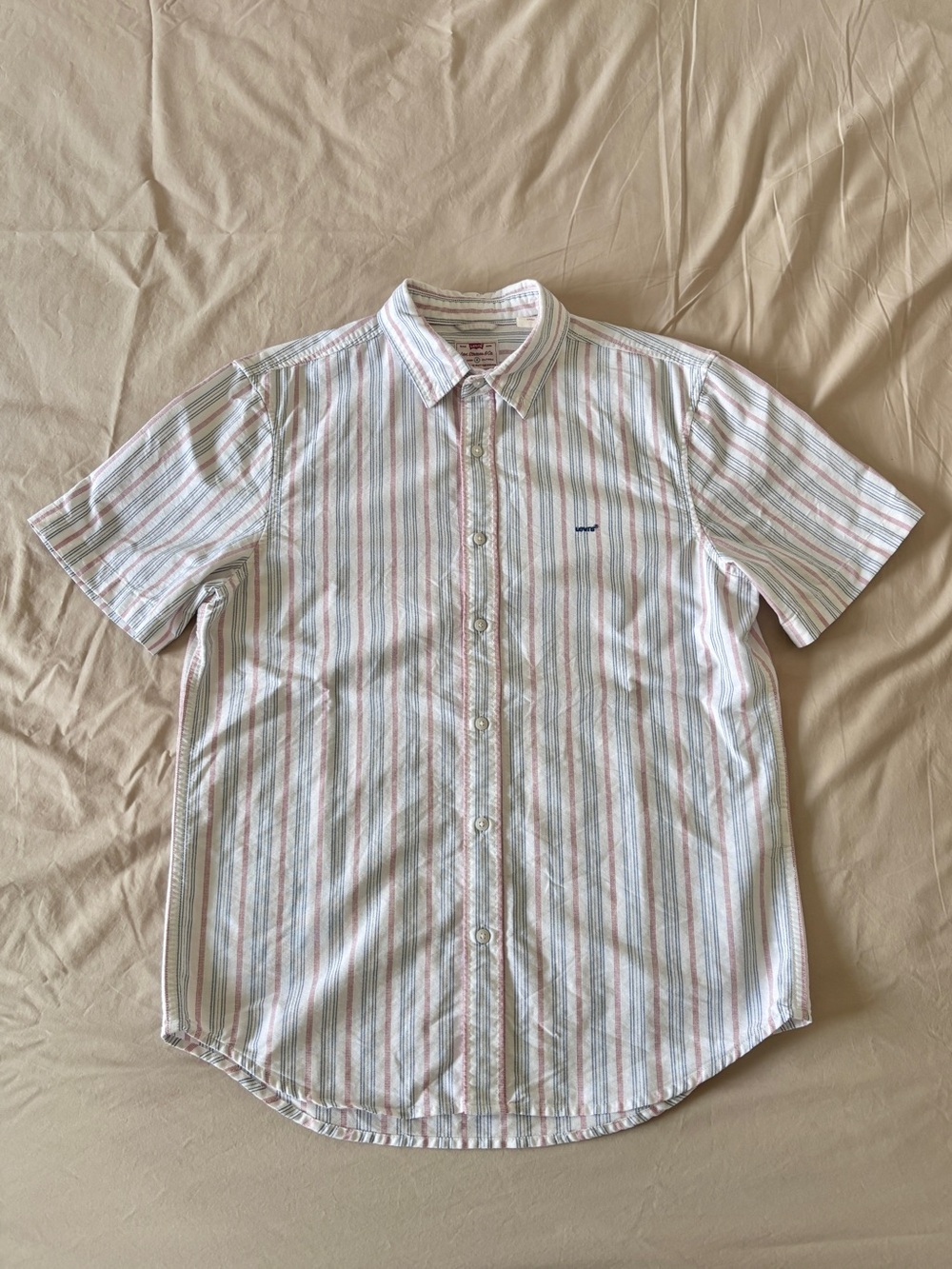 Levi’s Relaxed-Fit Striped Short-Sleeve Buttoned Shirt